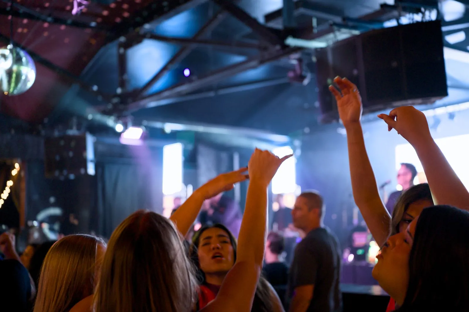 Hands up in the crowd at Gaslamp